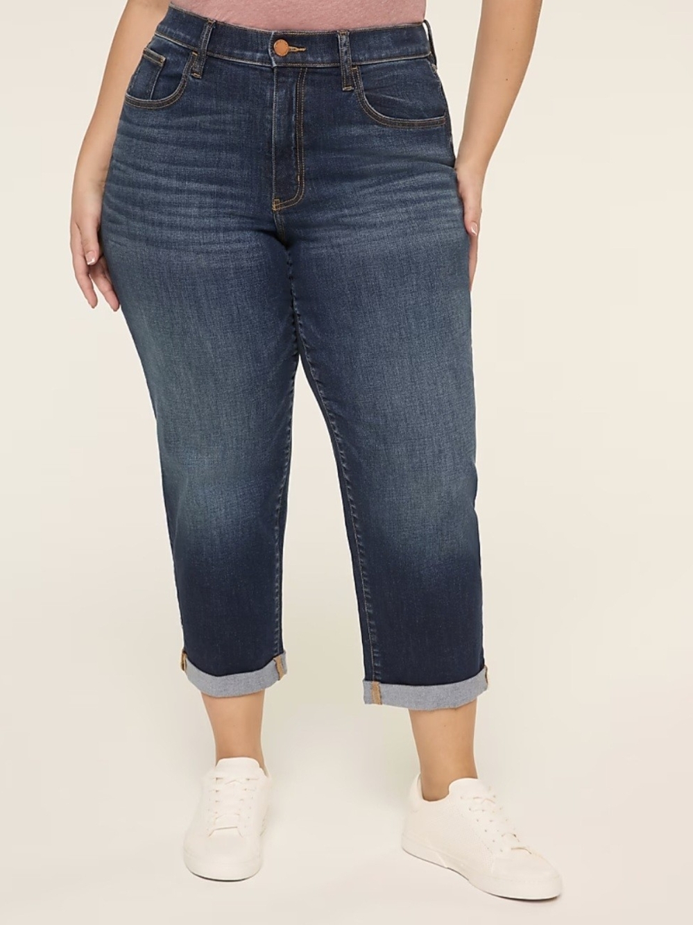 Lane Bryant Boyfriend Fit Capri Pants 22 P